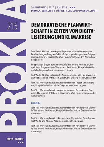 Demokratische planwirtschaft - demokratische,