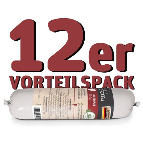12x hundewurst pferd pur 600g - 12x,