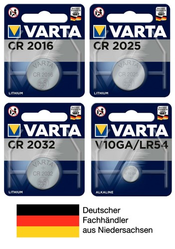 Varta knopfzellen cr2016 - varta,