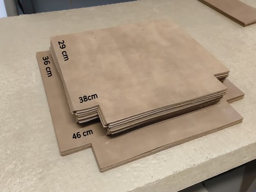 Lederreste fettleder 2mm aus - lederreste,,