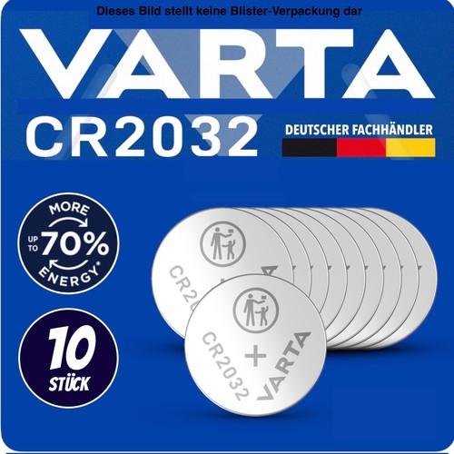 10x varta 2032 knopfzellen - 2032, 10